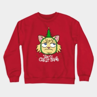 Merry Christmas Cat Crewneck Sweatshirt